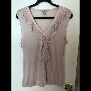 EUC H&M Pink ruffle top